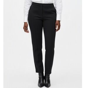 Eloquii NWT Black Straight Leg Ankle Length Work Pants‎ 26R Heavy Rayon Blend